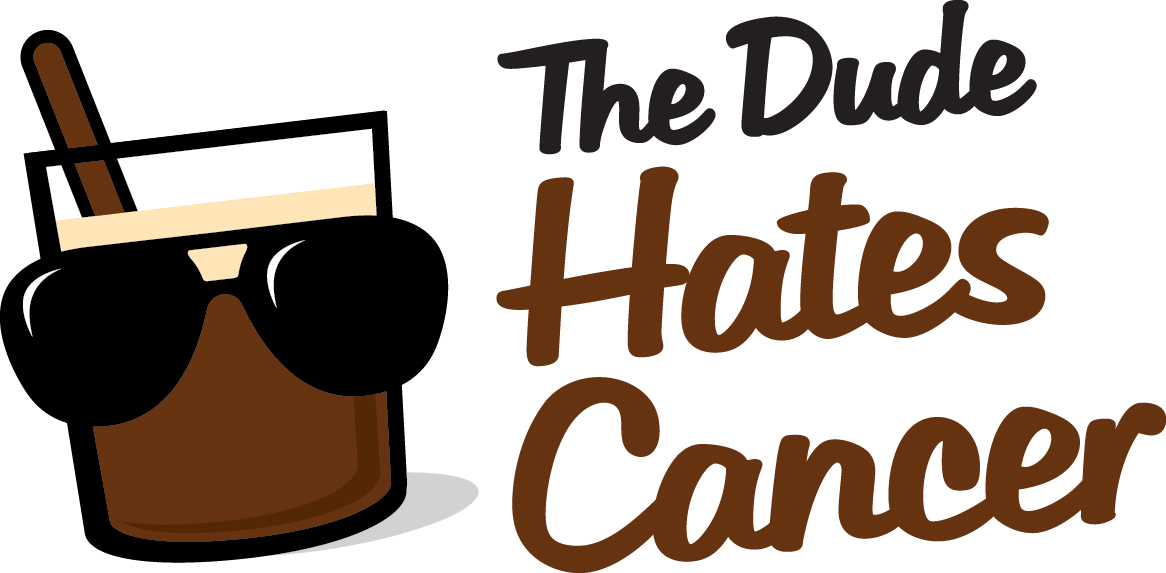 The Dude Hates Cancer Happy Hour Logo