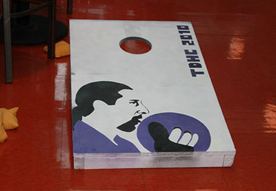 TDHC 2010 - Incredible cornhole board at the Philly tournament